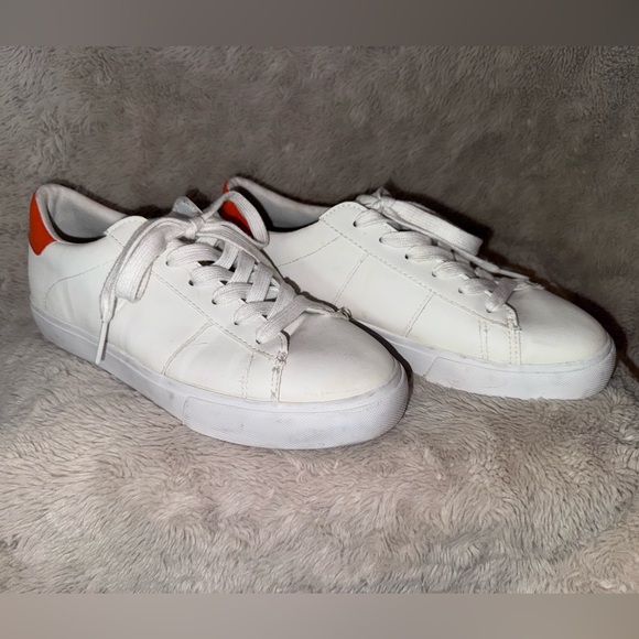 Mango White and Orange Sneakers - Picture 1 of 6